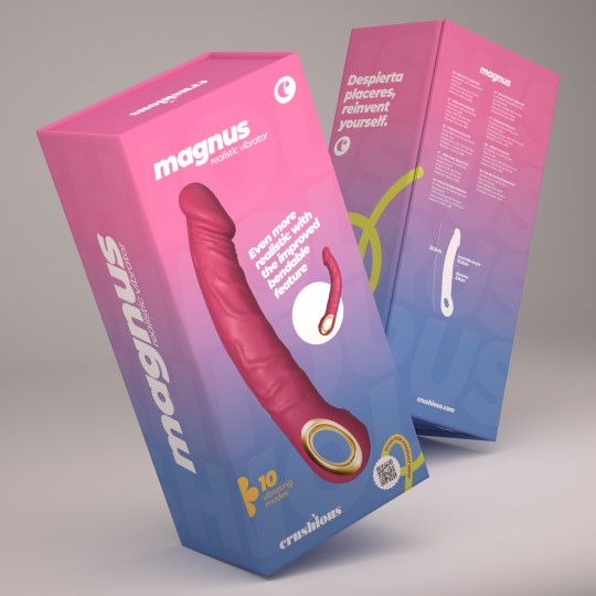 VIBRADOR FLEXIBLE MAGNUS BEND ROSA CRUSHIOUS