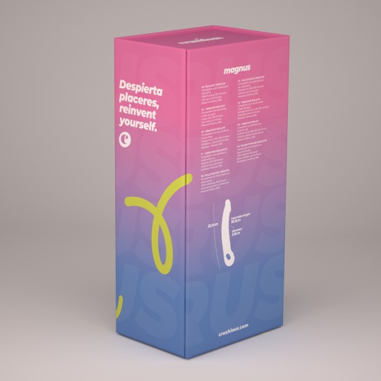 VIBRADOR FLEXÍVEL MAGNUS BEND ROSA CRUSHIOUS