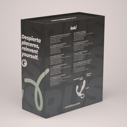 LOKI MASSEUR PROSTATIQUE RECHARGEABLE AVEC TÉLÉCOMMANDE CRUSHIOUS
