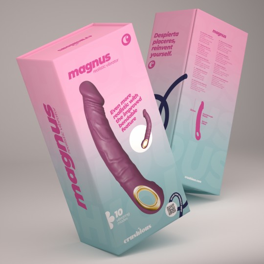 VIBRADOR FLEXIBLE MAGNUS BEND MORADO CRUSHIOUS
