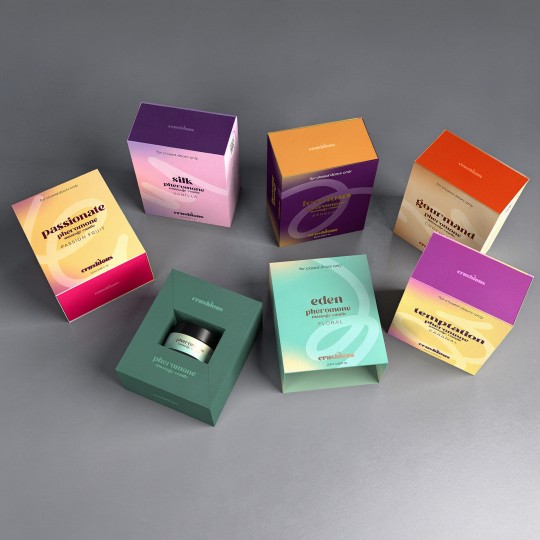 CONFEZIONE DA 5 + 1 GRATUITO CANDELE DA MASSAGGIO CON DIVERSE FRAGRANZE E FEROMONI 20 ML CRUSHIOUS