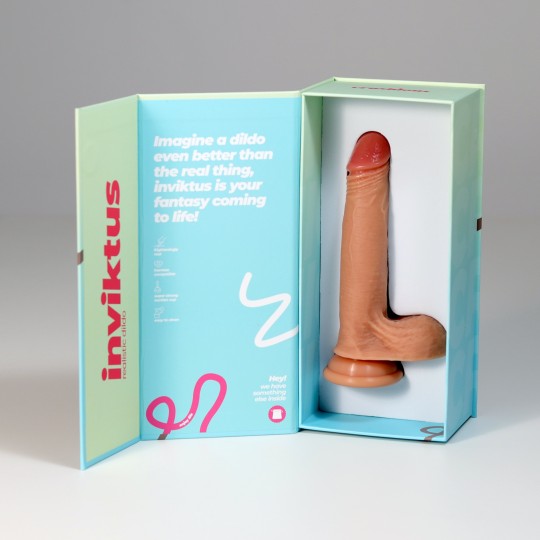 DILDO DE SILICONA LIQUIDA INVIKTUS 7 CRUSHIOUS PIEL