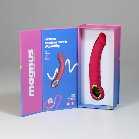 VIBRADOR FLEXÍVEL MAGNUS BEND ROSA CRUSHIOUS