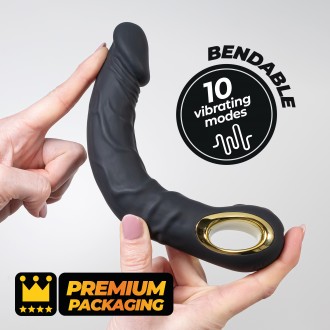 VIBRADOR FLEXÍVEL MAGNUS BEND PRETO CRUSHIOUS