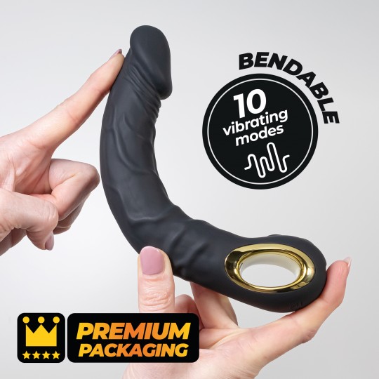 VIBRADOR FLEXÍVEL MAGNUS BEND PRETO CRUSHIOUS
