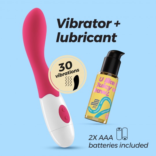 VIBRADOR TWIGLIE COM LUBRIFICANTE À BASE DE ÁGUA INCLUÍDO CRUSHIOUS
