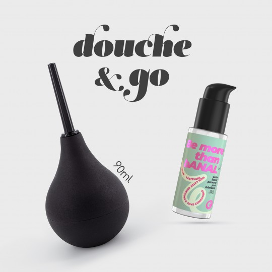 DOUCHE &amp; GO DOCCIA ANALE 90ML CON LUBRIFICANTE ANALE CRUSHIOUS 50ML