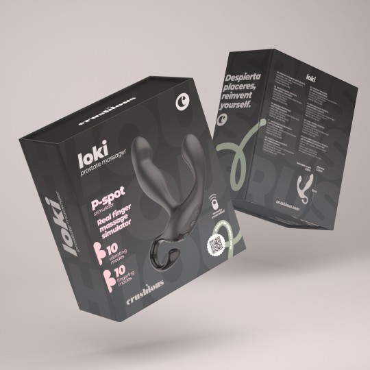 5 + 1 GRATUIT LOKI MASSEUR PROSTATIQUE RECHARGEABLE AVEC TÉLÉCOMMANDE CRUSHIOUS