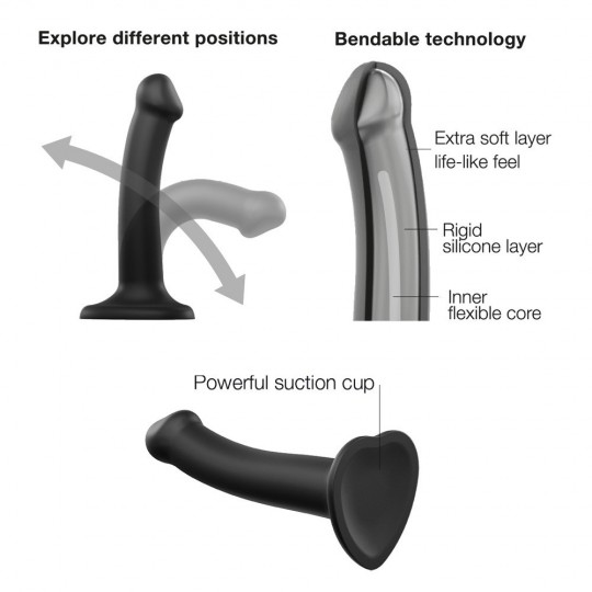 DUAL DENSITY BENDABLE DILDO