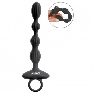 FLEXIBLE ANAL BEADS WITH JUMPING VIBRATIONS