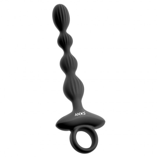 FLEXIBLE ANAL BEADS WITH JUMPING VIBRATIONS