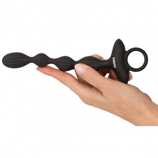 FLEXIBLE ANAL BEADS WITH JUMPING VIBRATIONS