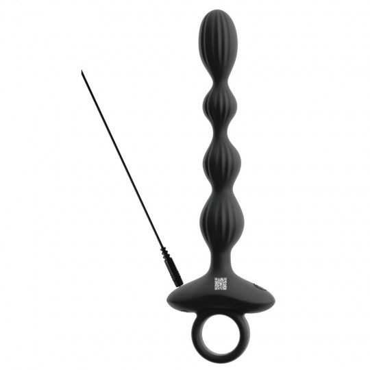 FLEXIBLE ANAL BEADS WITH JUMPING VIBRATIONS