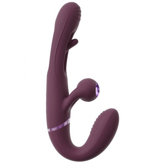 RC STRAPLESS STRAP-ON WITH FLICKING TONGUE