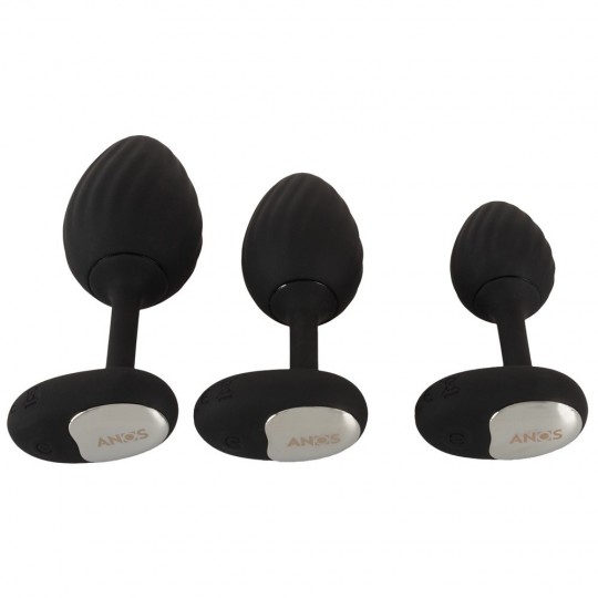 RC BUTT PLUG SET WITH VIBRATION