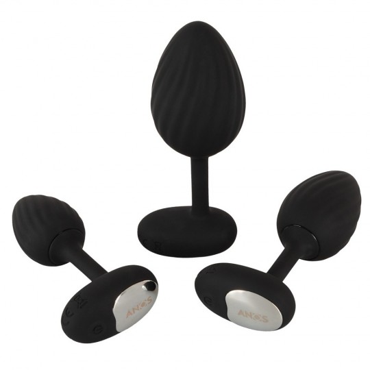 RC BUTT PLUG SET WITH VIBRATION