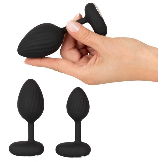 RC BUTT PLUG SET WITH VIBRATION