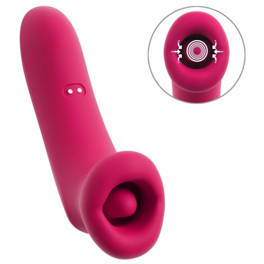 ORAL FUN VIBRATOR SUCKING MOUTH VIBRATING TONGUE