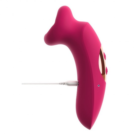 ORAL FUN VIBRATOR SUCKING MOUTH VIBRATING TONGUE