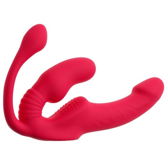 STRAPLESS STRAP-ON TRIPLE TEASER RC