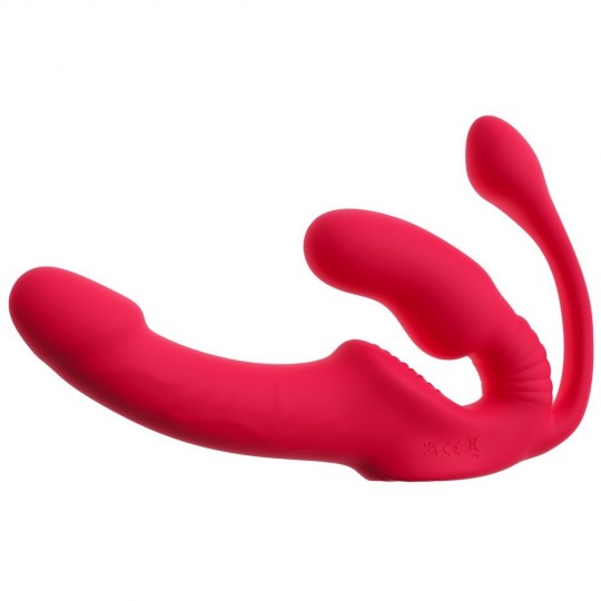 STRAPLESS STRAP-ON TRIPLE TEASER RC