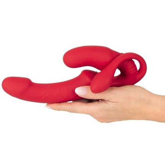 STRAPLESS STRAP-ON TRIPLE TEASER RC