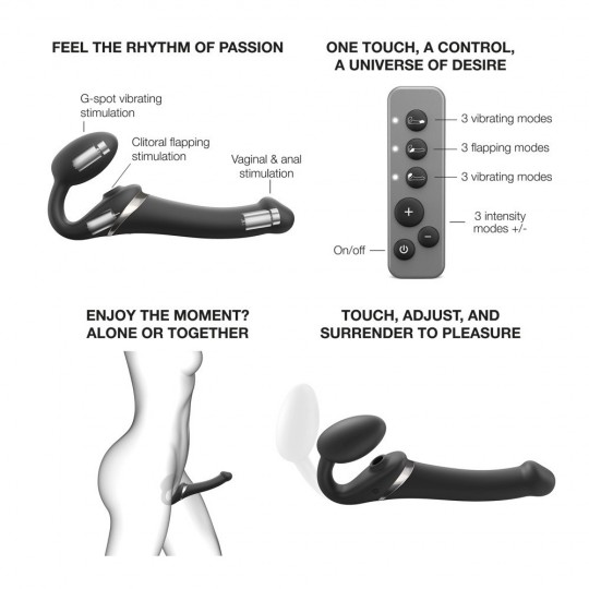 MULTI ORGASM BENDABLE STRAP-ON