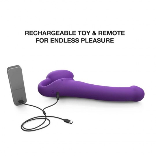 VIBRATING BENDABLE STRAP-ON