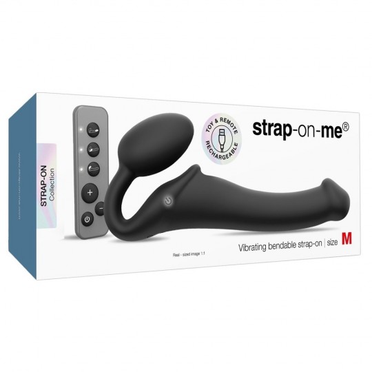 VIBRATING BENDABLE STRAP-ON