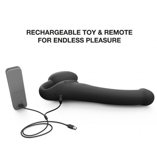 VIBRATING BENDABLE STRAP-ON
