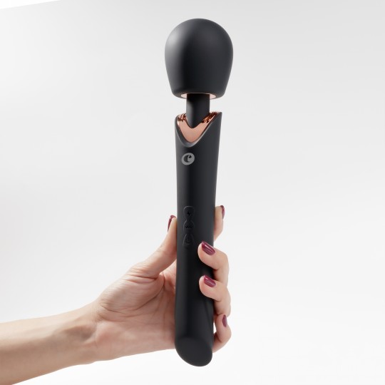HOLLY WIEDERAUFLADBARER MASSAGESTAB SCHWARZ CRUSHIOUS