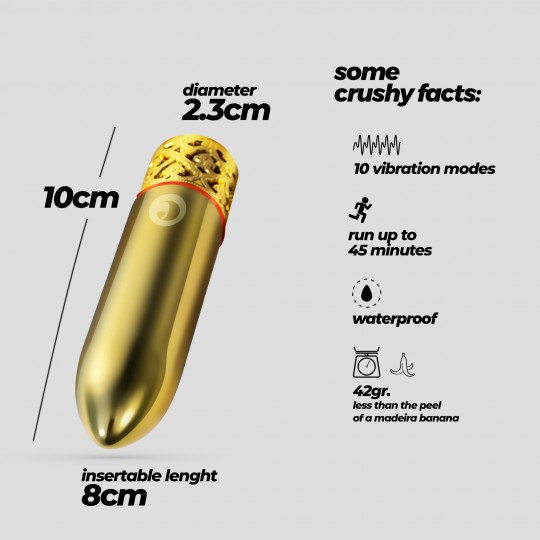 ROMANOV KLASSISCHER VIBRATOR MIT ABNEHMBARER SILIKONHÜLLE CRUSHIOUS