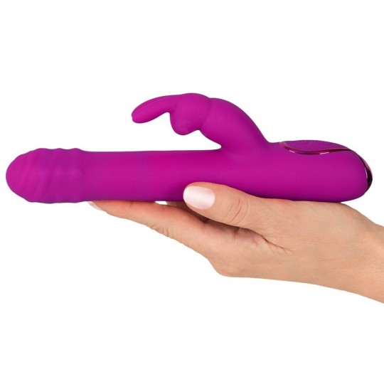 RABBIT VIBRATOR WITH ROTATION AND THRUST FUNCTION