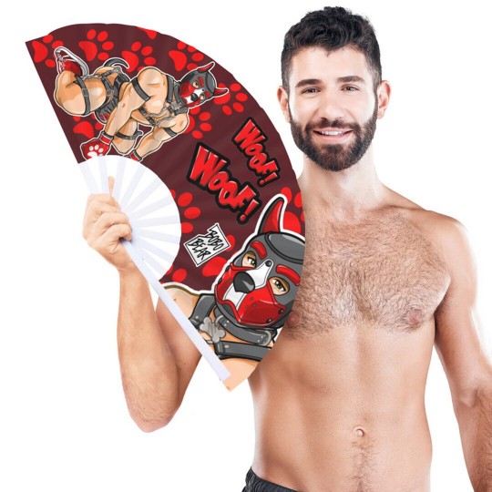 LEQUE RED PUPPY 64 CM