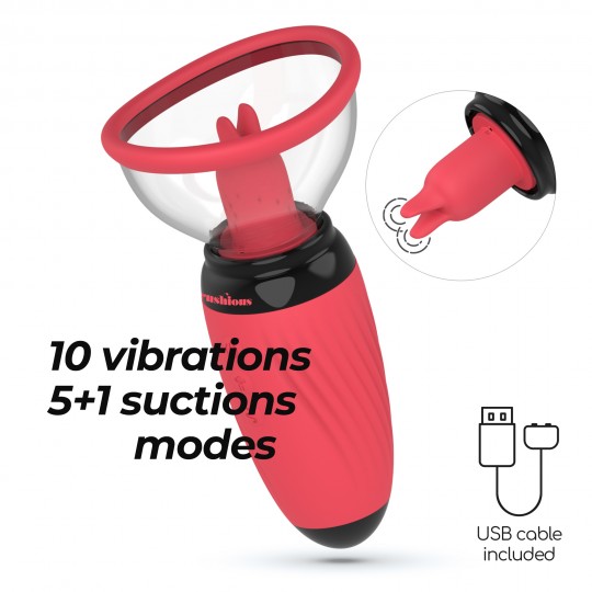 CRUSHIOUS SCARLET VULVA PUMP RECHARGEABLE STIMULATOR