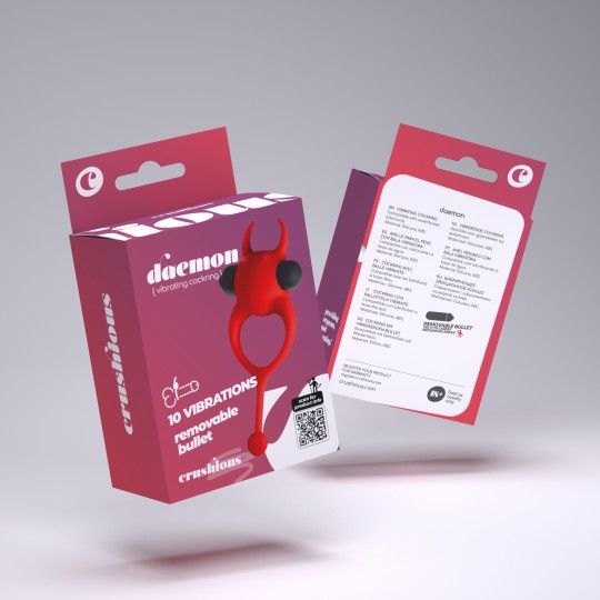 DAEMON ANELLO VIBRANTE ROSSO CRUSHIOUS