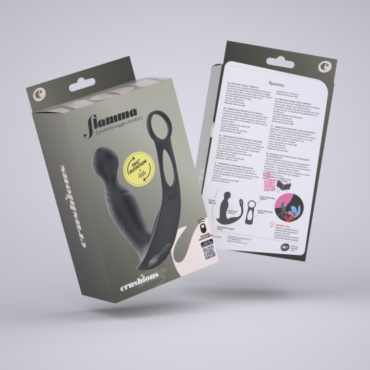 VIBRADOR DE PRÓSTATA COM COMANDO FLAMMA CRUSHIOUS