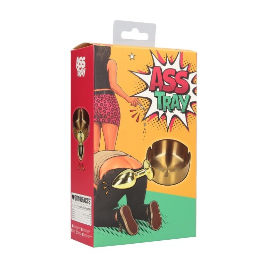 ASS TRAY - ASHTRAY AND BUTTPLUG - GOLDEN