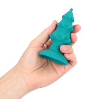ASS TREE - VIBRATING BUTTPLUG WITH SUCTION CUP - GREEN