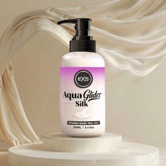 EXS AQUAGLIDER SILK - WATERBASED LUBRICANT - 8.4 FL OZ / 250 ML