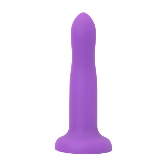 STYLISH HARNESS DILDO 17 CM - M - PURPLE