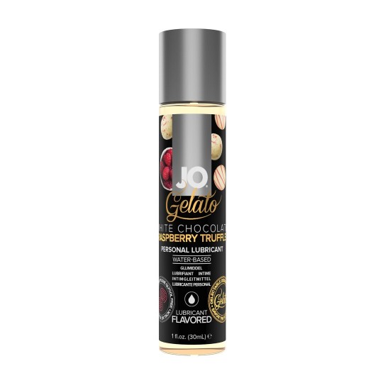 GELATO - WHITE CHOCOLATE RASPBERRY - WATERBASED LUBRICANT - 1 FL OZ / 30 ML