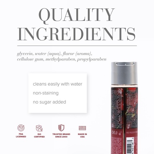 H2O - CHERRY BURST - WATERBASED LUBRICANT - 4 FL OZ / 120 ML