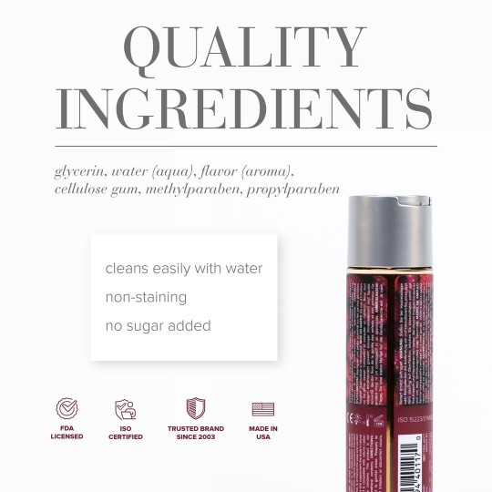 H2O - RASPBERRY SORBET - WATERBASED LUBRICANT - 4 FL OZ / 120 ML