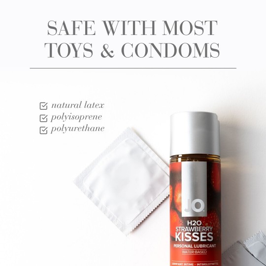 H2O - STRAWBERRY KISSES - WATERBASED LUBRICANT - 4 FL OZ / 120 ML