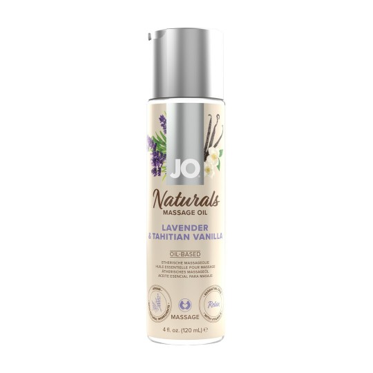 NATURALS - LAVENDER AND TAHITIAN VANILLA - MASSAGE OIL - 4 FL OZ / 120 ML