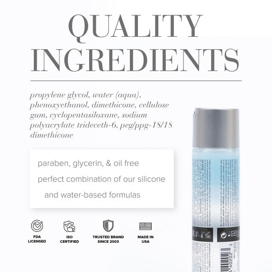 CLASSIC HYBRID - WATERBASED AND SILICONEBASED LUBRICANT - 4 FL OZ / 120 ML