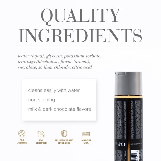 GELATO - DECADENT DOUBLE CHOCOLATE - WATERBASED LUBRICANT - 4 FL OZ / 120 ML