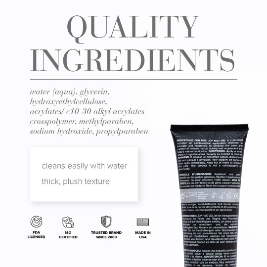 H2O GEL - ORIGINAL - WATERBASED LUBRICANT - 4 FL OZ / 120 ML
