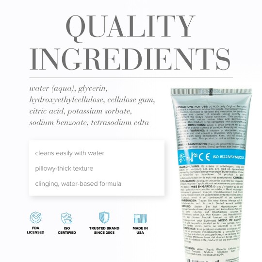 H2O JELLY - ORIGINAL - WATERBASED LUBRICANT - 4 FL OZ / 120 ML